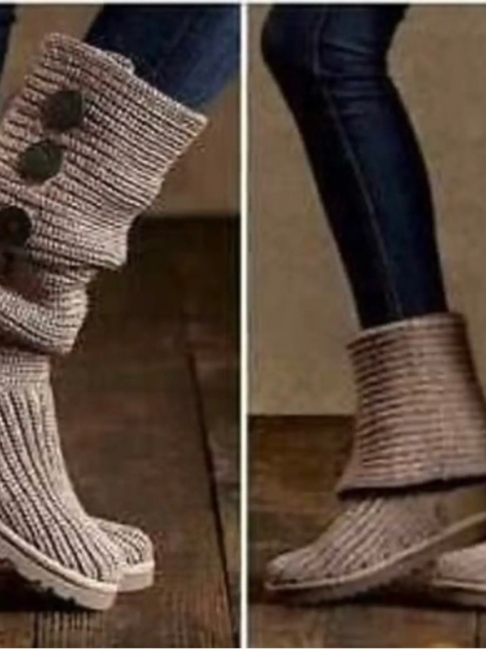 UGG’s Grey Sweater Boots